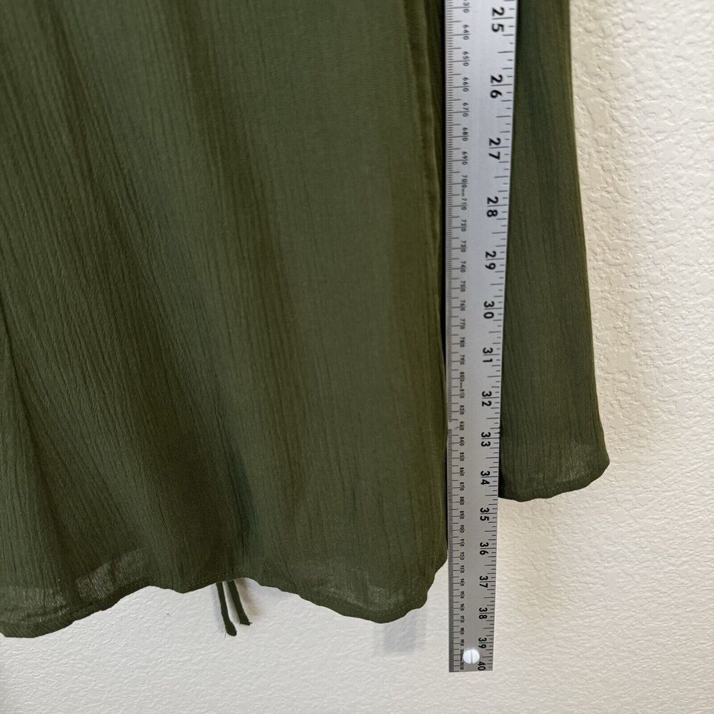 Lulus Dress Womens Size Small Green Wrap Harbor Point New - Picture 7 of 10